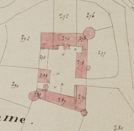 Plan du chateau cadastre 1817